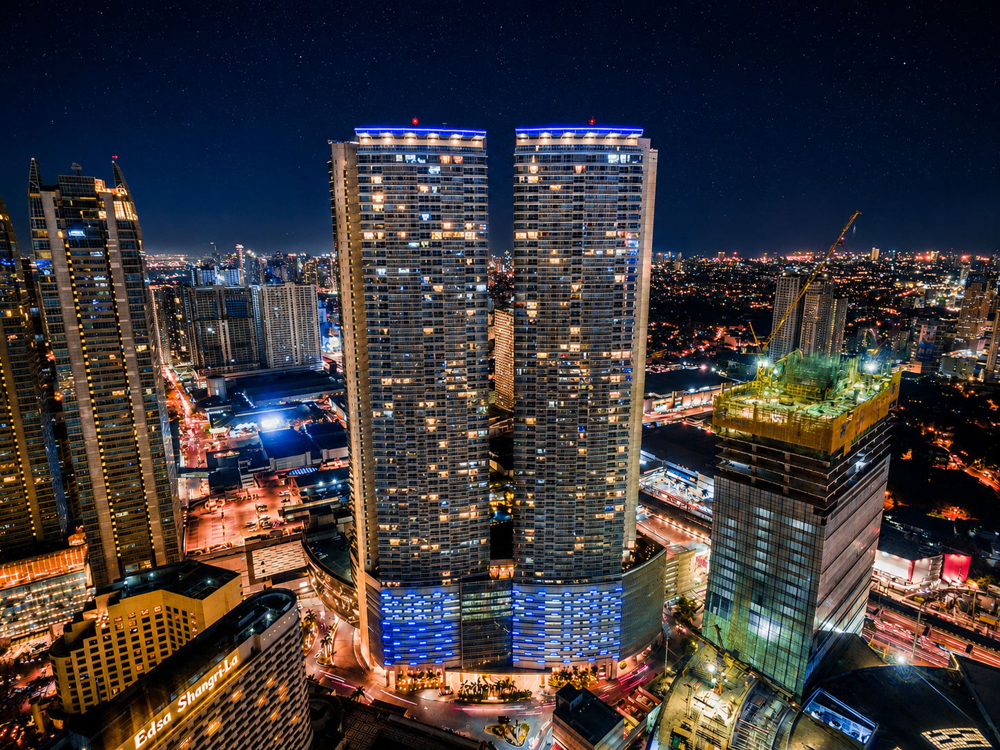 One Shangri-La Place (EDSA, Mandaluyong City) WORK DONE / SUPPLIED:
            Water Treatment of Cooling Tower & Chiller & Pre-Operational Cleaning of Chillerr